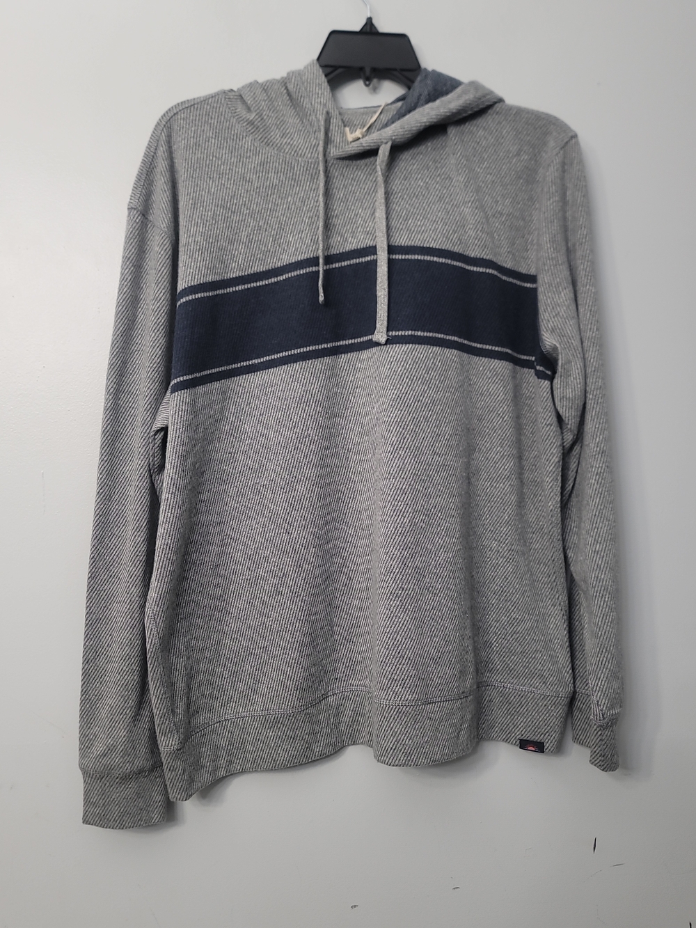 Faherty Legend Hoodie Fossil Gray Surf Stripe